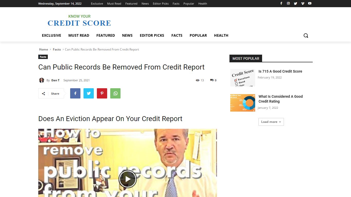 Can Public Records Be Removed From Credit Report